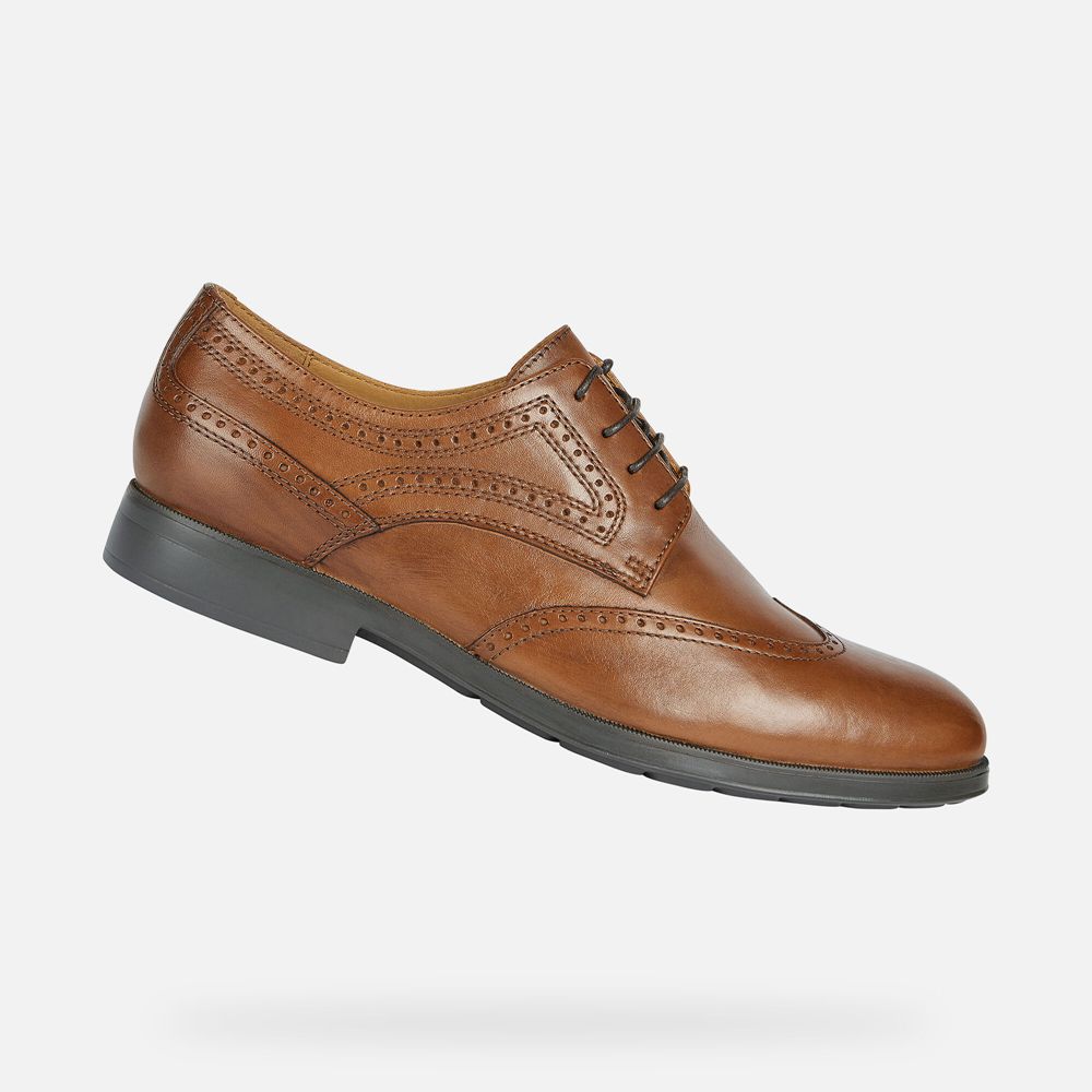 Geox Formal Shoes Brown Hilstone Wide - Geox Mens Shoes - KNPLGD702